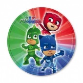 8 Pratos PJ Masks 18cm