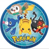8 Pratos Pokémon 23cm