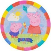 8 Pratos Porquinha Peppa de 23cm