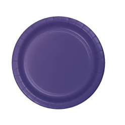 8 Pratos Roxos 18cm