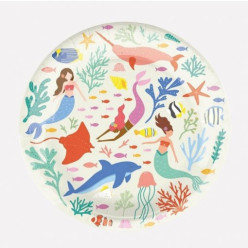 8 Pratos Sereia 22cm