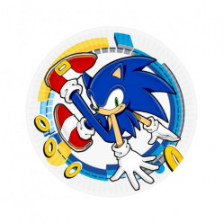8 Pratos Sonic The Hedgehog 23cm
