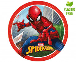 8 Pratos Spiderman Crime Fighter 23cm
