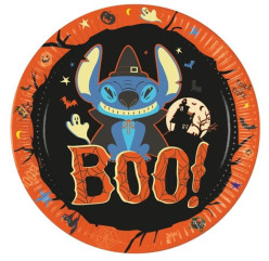 8 Pratos Stitch Halloween Ed. Limitada (23cm