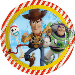 8 Pratos Toy Story 4 23cm