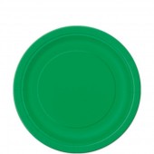 8 Pratos Verde Redondos 18cm