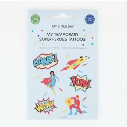 8 Tatuagens Temporárias Super Heróis