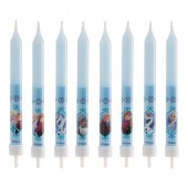 8 Velas Frozen 9cm