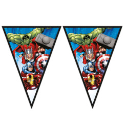 9 Bandeiras Triângulo 2,3m Avengers Evergreen