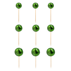 9 Esferas Espelhadas Verde