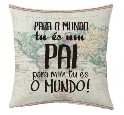 Almofada Dia do Pai 35cm Mundo