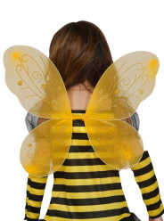 Asas Amarelas Abelha Criança