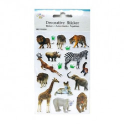 Autocolantes 3D Animais da Selva