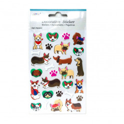 Autocolantes 3D Cães Divertidos