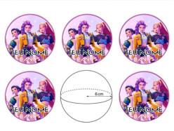 Autocolantes Personalizados Guerreiras do K-Pop Ø6cm - 6 und