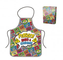 Avental Dia do Pai Perigo Herói a Cozinhar