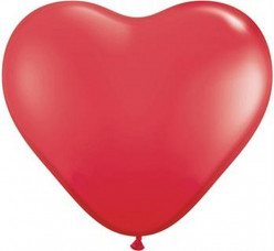 Balão Coração Vermelho 6" (15cm)