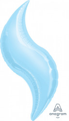 Balão Curva Azul Bebé 48cm