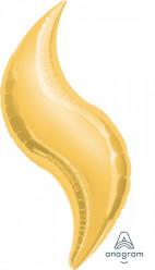 Balão Curva Dourado 48cm