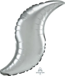 Balão Curva Prateado Platinum 71cm