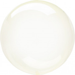 Balão Decorativo Crystal Clearz Amarelo 45cm