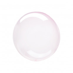 Balão Decorativo Crystal Clearz Petite Rosa Claro 25cm