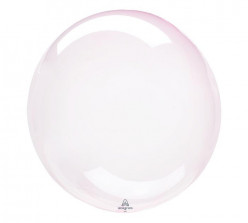 Balão Decorativo Crystal Clearz Rosa Claro 45cm