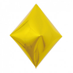Balão Diamante Dourado Metalizado 45cm