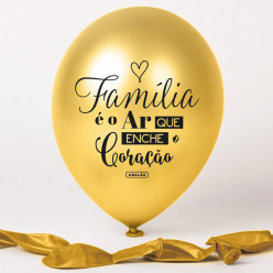 Balão Dourado Família