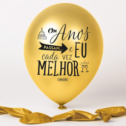 Balão Dourado Os Anos Passam