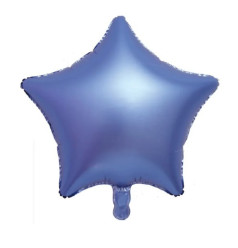 Balão Estrela Azul  Foil 45cm