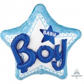 Balão Estrela Baby Boy 99cm