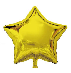 Balão Estrela Dourado Foil 45cm