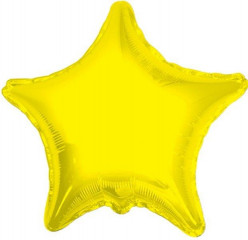 Balão Estrela Metalizado Amarelo
