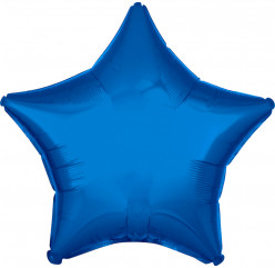 Balão Estrela Metalizado Azul 48cm