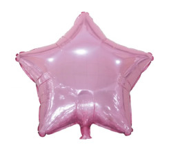Balão Estrela Rosa Foil 45cm