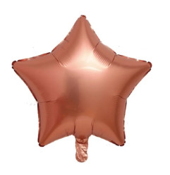 Balão Estrela Rose Gold Foil 45cm
