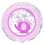 Balão Foil 2 faces Rosa Baby Shower