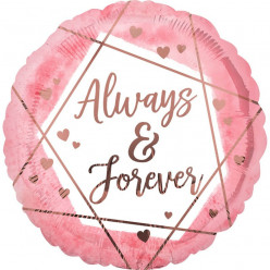 Balão Foil Always & Forever Love 43cm