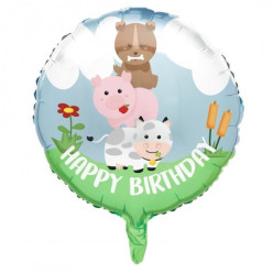 Balão Foil Animais da Quinta Happy Farm 46cm