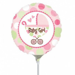 Balão Foil Baby Girl Mini Shape