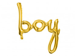Balão Foil Baby Shower Boy Dourado