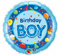 Balão Foil Birthday Boy 46cm