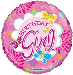 Balão Foil Birthday Girl 18"