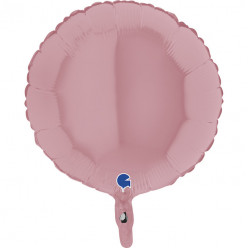 Balão Foil Círculo Rosa Pastel