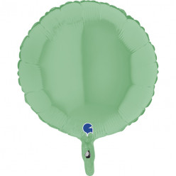 Balão Foil Círculo Verde Pastel