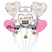 Balão Foil com Carro – Just Married