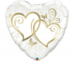 Balão Foil Coração Casamento 91cm