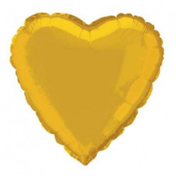 Balão Foil Coração Dourado 46cm