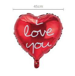 Balão Foil Coração I Love You 45cm